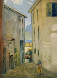 Straße in Lugano